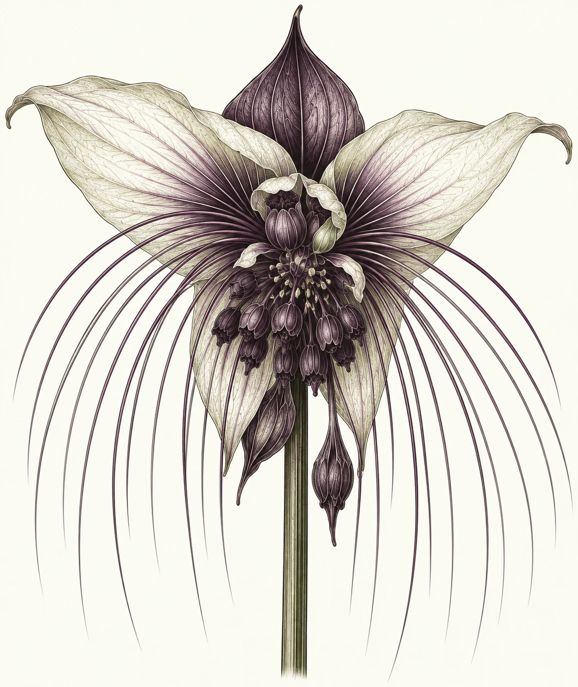 White Bat Flower